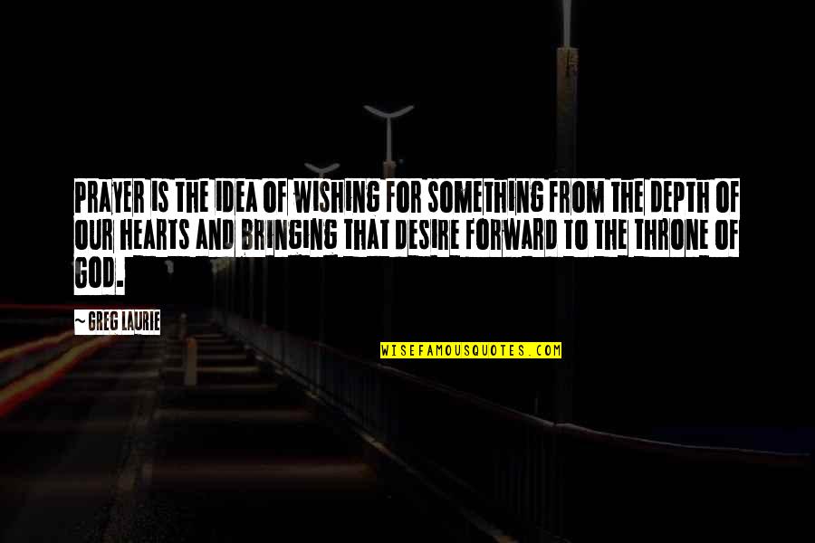 Senzitive Quotes By Greg Laurie: Prayer is the idea of wishing for something