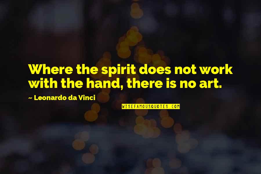 Sexual Organs Quotes By Leonardo Da Vinci: Where the spirit does not work with the