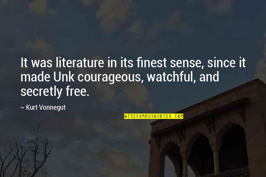 Shapkoff Moving Quotes By Kurt Vonnegut: It was literature in its finest sense, since