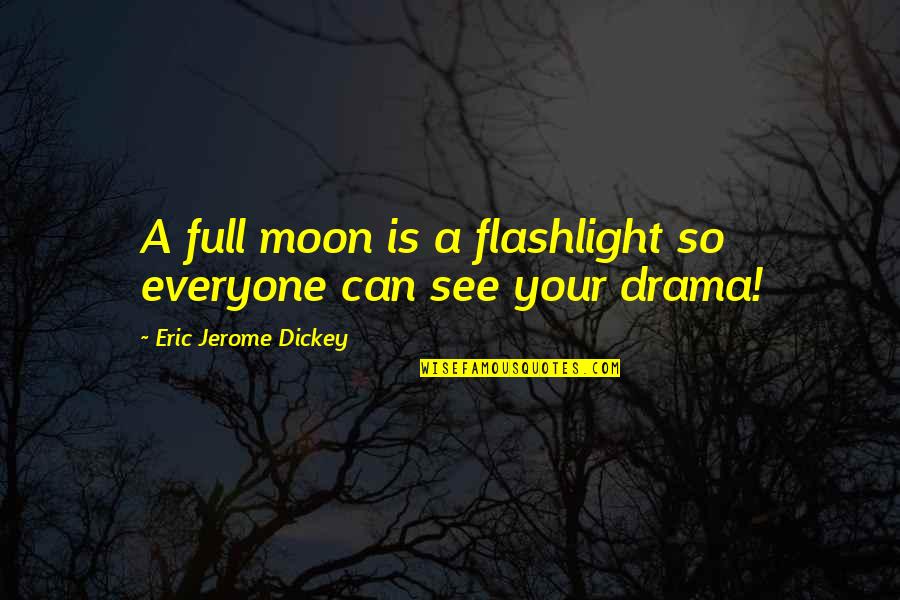 Sheremetieva Quotes By Eric Jerome Dickey: A full moon is a flashlight so everyone