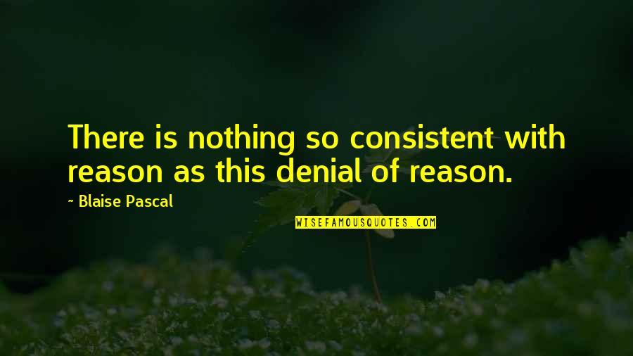 Shimotsukare Quotes By Blaise Pascal: There is nothing so consistent with reason as