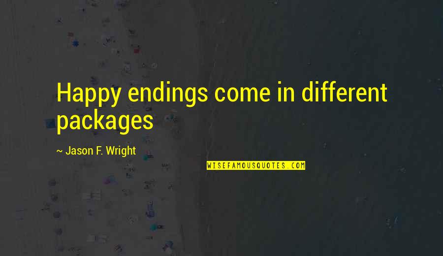 Silence And Relationship Quotes By Jason F. Wright: Happy endings come in different packages