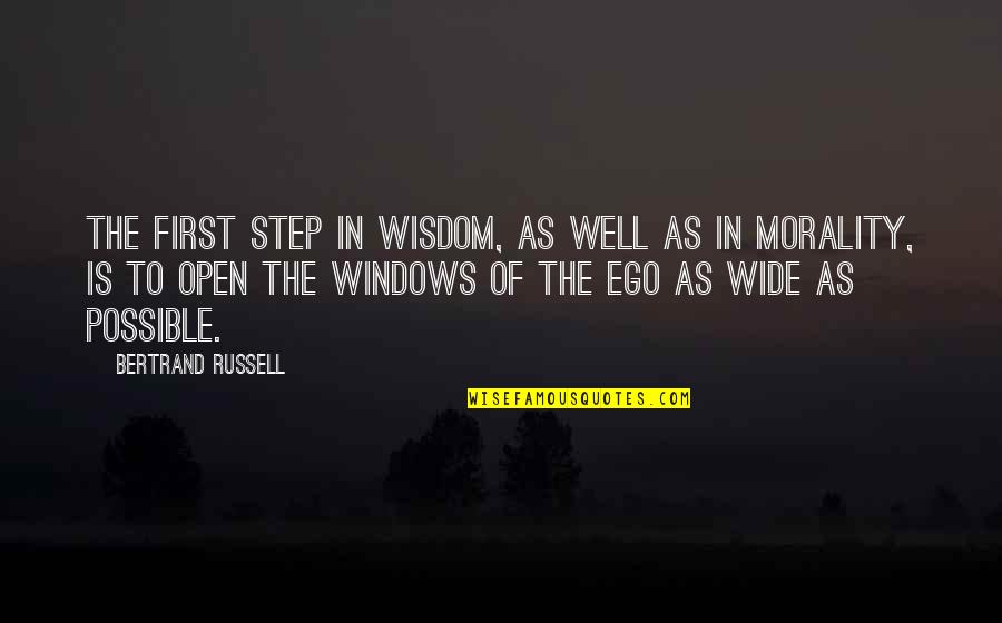 Single Malt Quotes By Bertrand Russell: The first step in wisdom, as well as