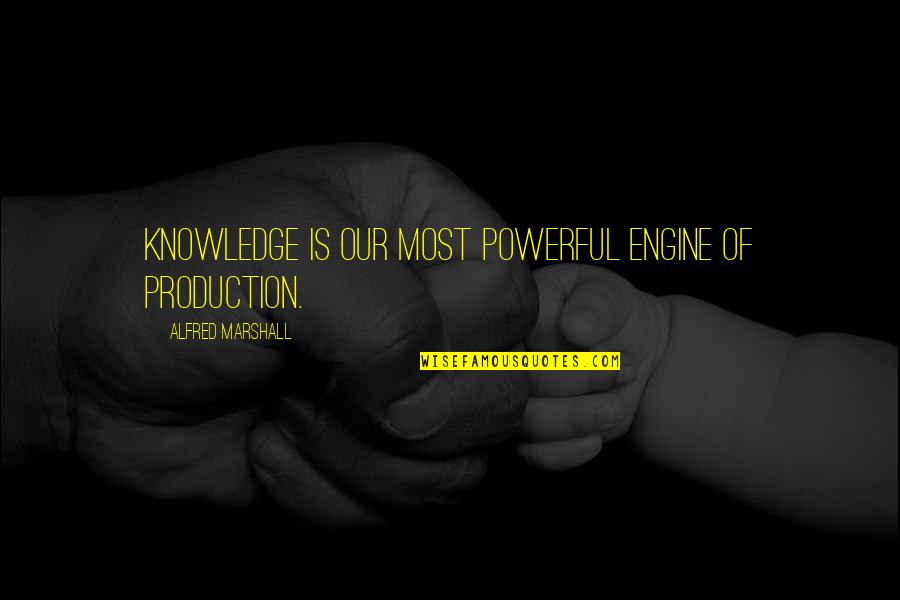 Sinovuyo Mthathi Quotes By Alfred Marshall: Knowledge is our most powerful engine of production.