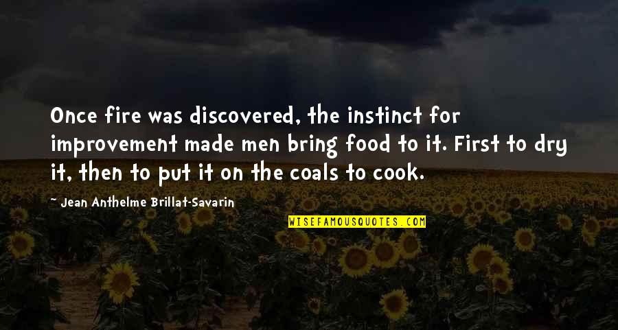 Sitare Giyim Quotes By Jean Anthelme Brillat-Savarin: Once fire was discovered, the instinct for improvement