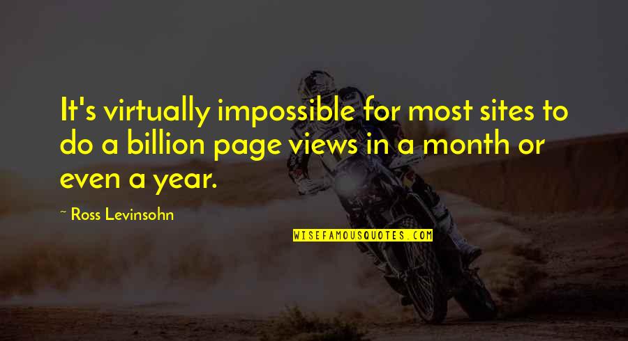 Sites For Quotes By Ross Levinsohn: It's virtually impossible for most sites to do