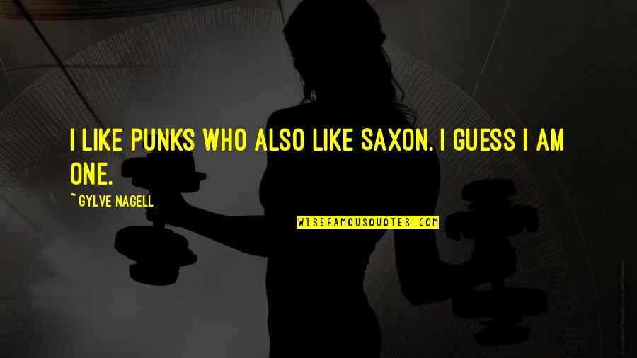 Sjedenje Quotes By Gylve Nagell: I like punks who also like Saxon. I