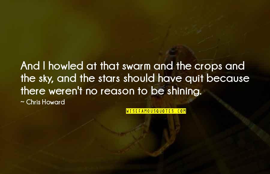 Sky Stars Quotes By Chris Howard: And I howled at that swarm and the