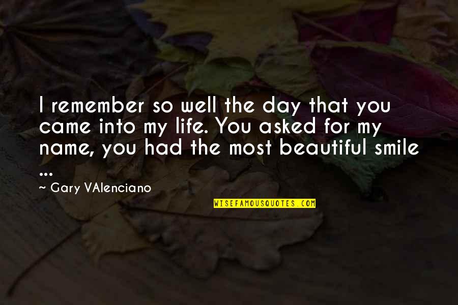 Sladje Sladje Quotes By Gary VAlenciano: I remember so well the day that you