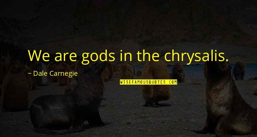 Slapshot Obar Quotes By Dale Carnegie: We are gods in the chrysalis.