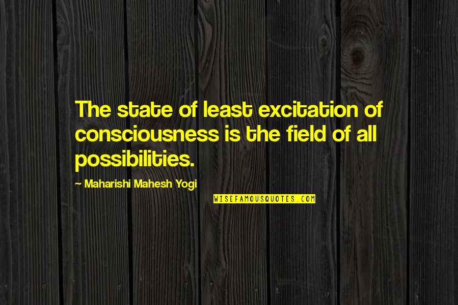 Slavica Squire Quotes By Maharishi Mahesh Yogi: The state of least excitation of consciousness is