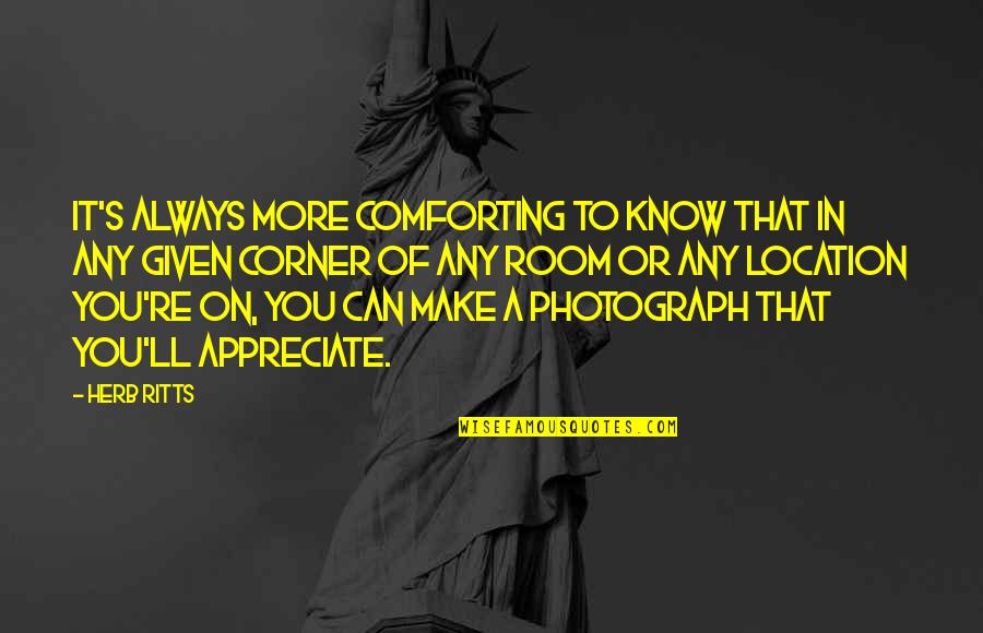 Sleep Short Quotes By Herb Ritts: It's always more comforting to know that in