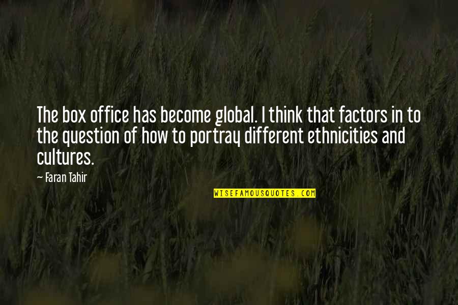 Smmile Quotes By Faran Tahir: The box office has become global. I think