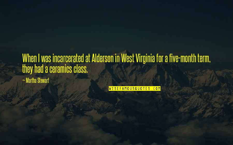 So Hot Outside Quotes By Martha Stewart: When I was incarcerated at Alderson in West