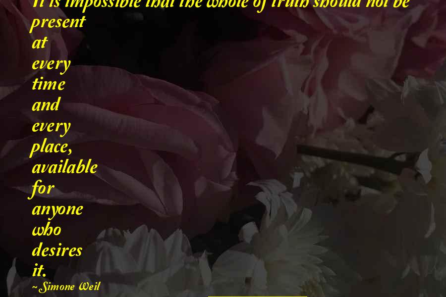 Social Media Ruining Relationships Quotes By Simone Weil: It is impossible that the whole of truth