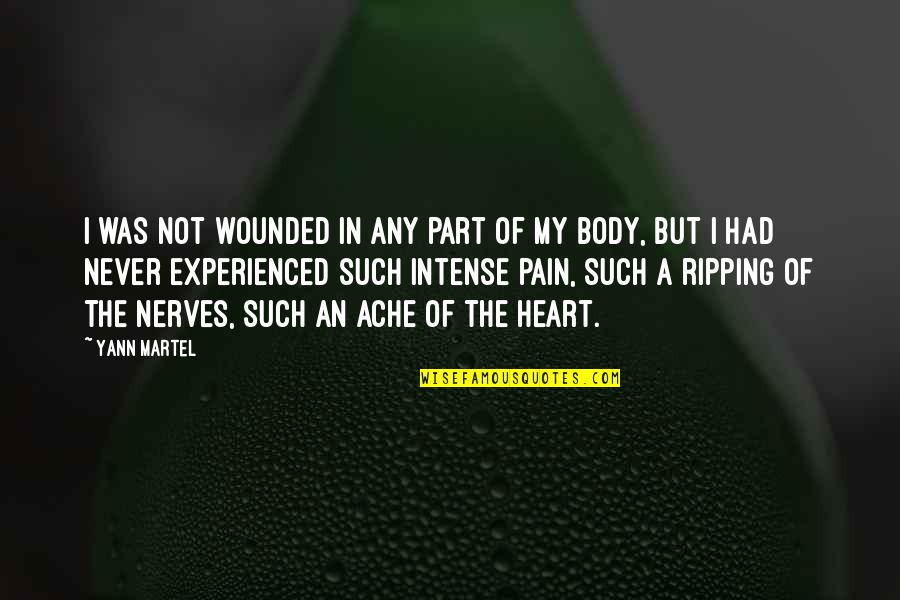 Sociery Quotes By Yann Martel: I was not wounded in any part of