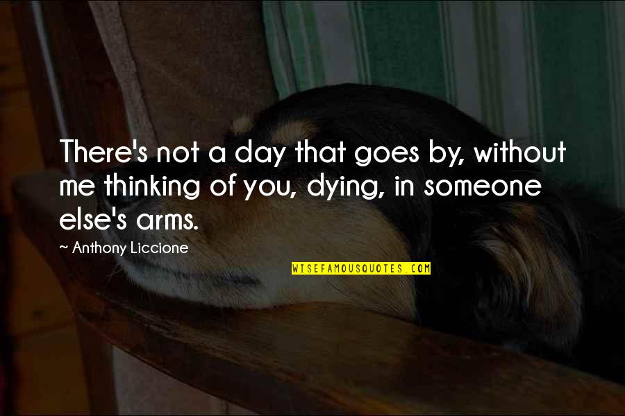 Someone In Your Past Quotes By Anthony Liccione: There's not a day that goes by, without