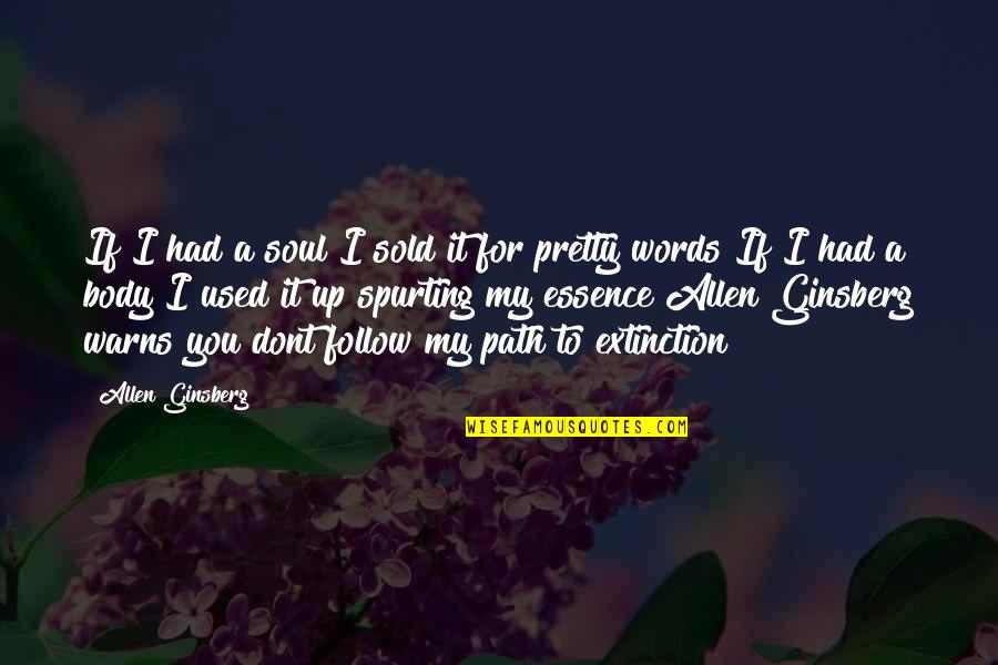 Sometimes Silence Speaks Louder Than Words Quotes By Allen Ginsberg: If I had a soul I sold it