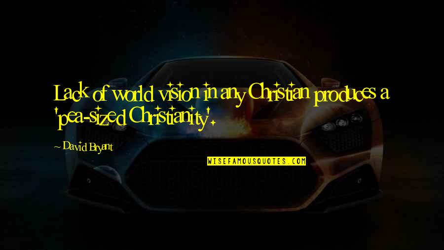 Spendlove Freedom Quotes By David Bryant: Lack of world vision in any Christian produces