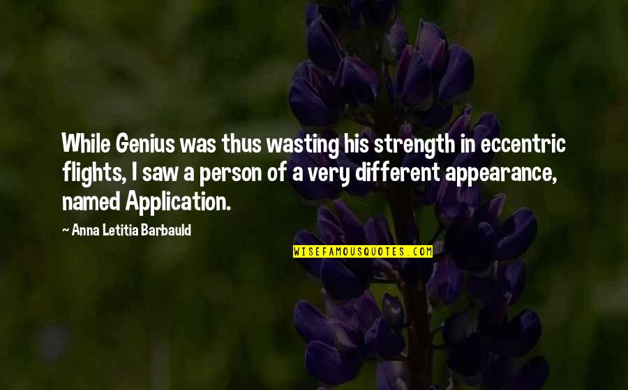 Sport Coaches Quotes By Anna Letitia Barbauld: While Genius was thus wasting his strength in