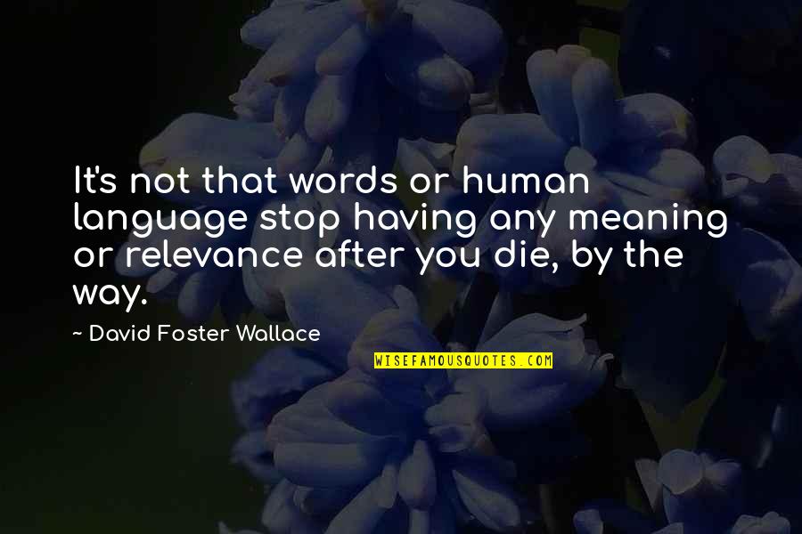 Sql Syntax Double Quotes By David Foster Wallace: It's not that words or human language stop