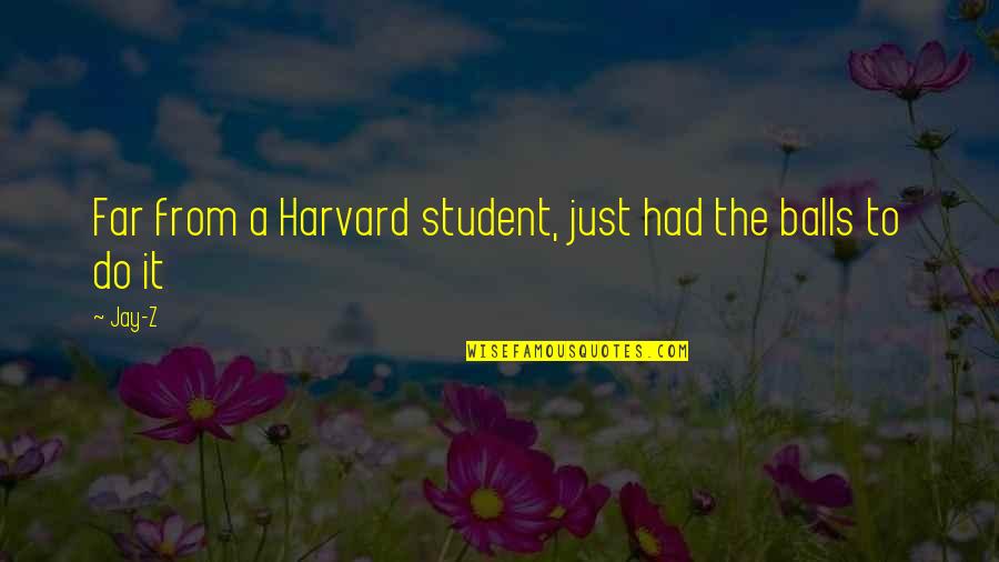 Squeal Like A Pig Quotes By Jay-Z: Far from a Harvard student, just had the