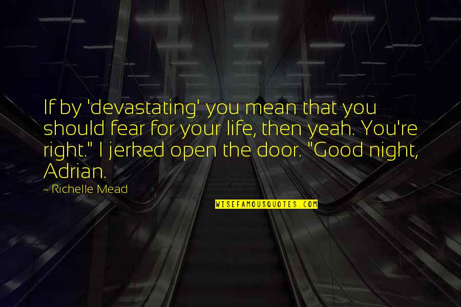 Stars From Books Quotes By Richelle Mead: If by 'devastating' you mean that you should