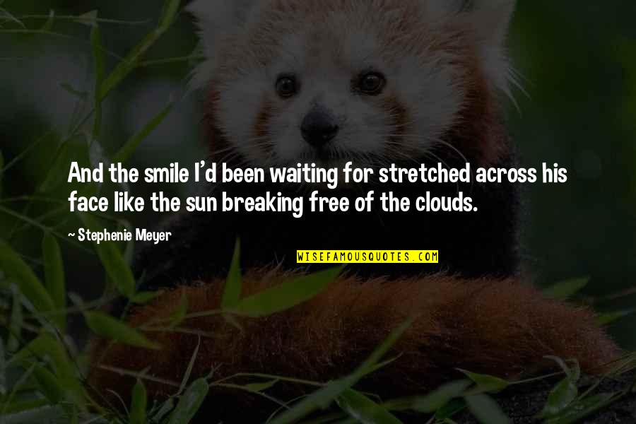 Stirr'd Quotes By Stephenie Meyer: And the smile I'd been waiting for stretched