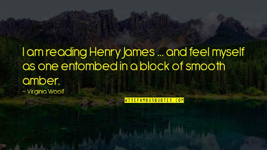 Stogai Quotes By Virginia Woolf: I am reading Henry James ... and feel