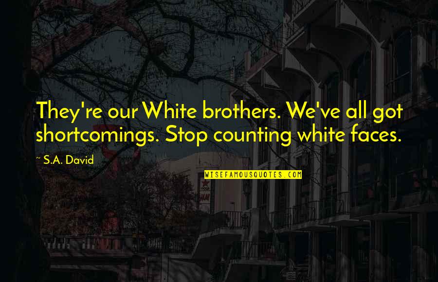 Stop Counting Quotes By S.A. David: They're our White brothers. We've all got shortcomings.