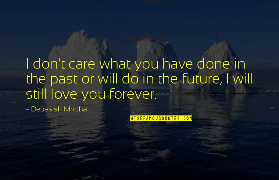 Storch Home Quotes By Debasish Mridha: I don't care what you have done in