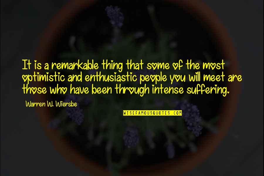 Street Bike Quotes Quotes By Warren W. Wiersbe: It is a remarkable thing that some of