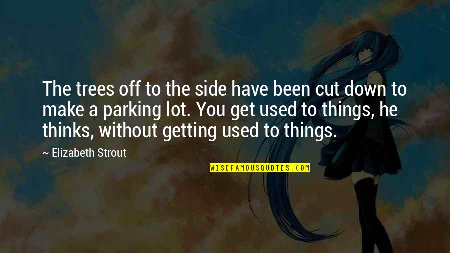 Strout Quotes By Elizabeth Strout: The trees off to the side have been