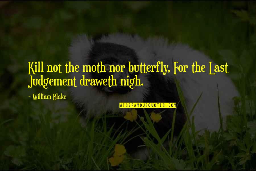 Subhash Ghai Quotes By William Blake: Kill not the moth nor butterfly, For the