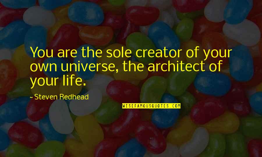 Subquantum Kinetics Quotes By Steven Redhead: You are the sole creator of your own