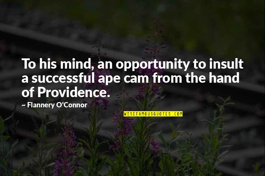 Successful Mind Quotes By Flannery O'Connor: To his mind, an opportunity to insult a