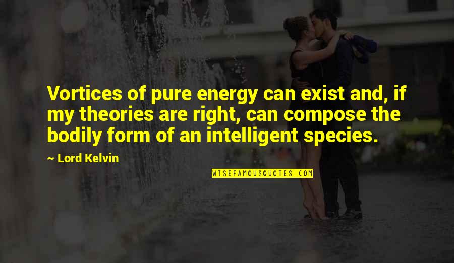 Suharto Era Quotes By Lord Kelvin: Vortices of pure energy can exist and, if