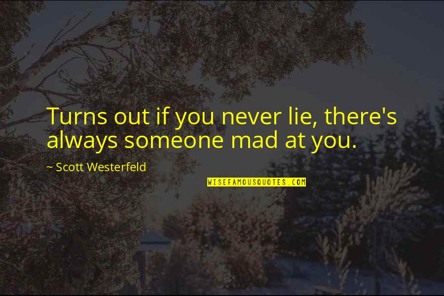 Summer Walker Instagram Quotes By Scott Westerfeld: Turns out if you never lie, there's always