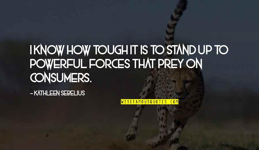 Sungwon Cho Quotes By Kathleen Sebelius: I know how tough it is to stand