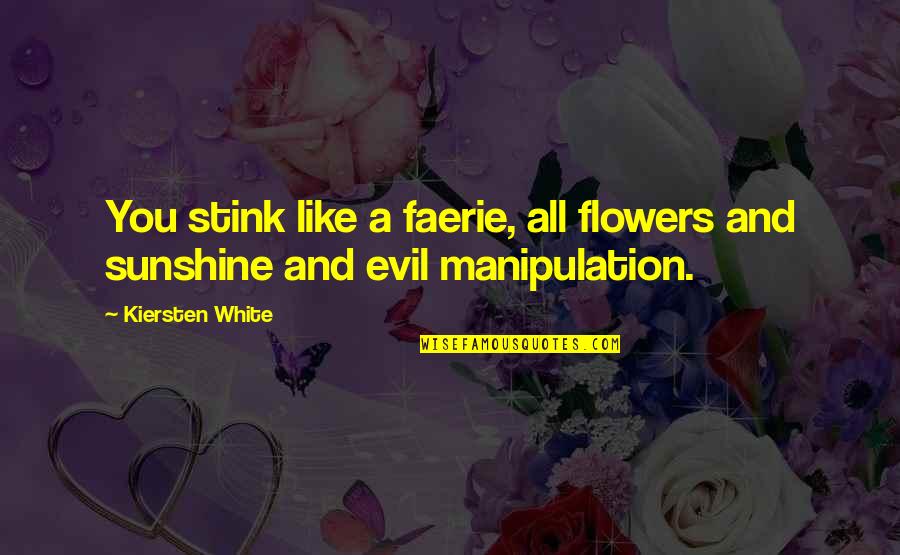 Sunshine And Quotes By Kiersten White: You stink like a faerie, all flowers and