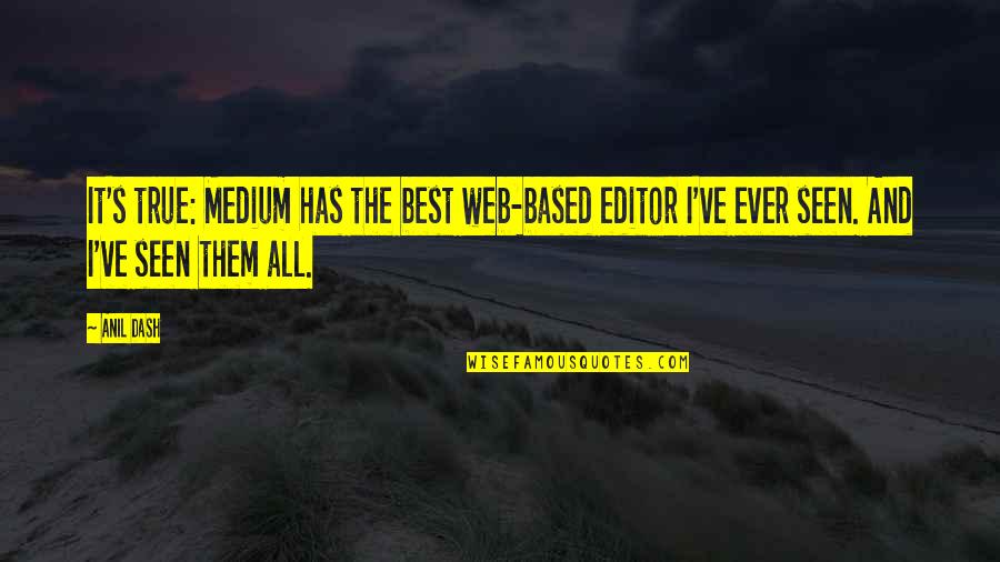 Supercapable Quotes By Anil Dash: It's true: Medium has the best web-based editor