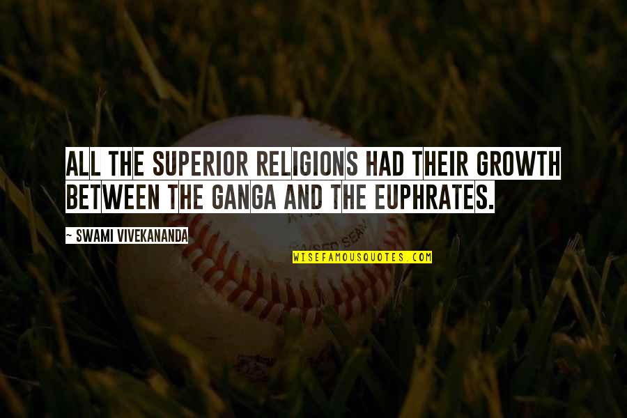 Superior Quotes By Swami Vivekananda: All the superior religions had their growth between