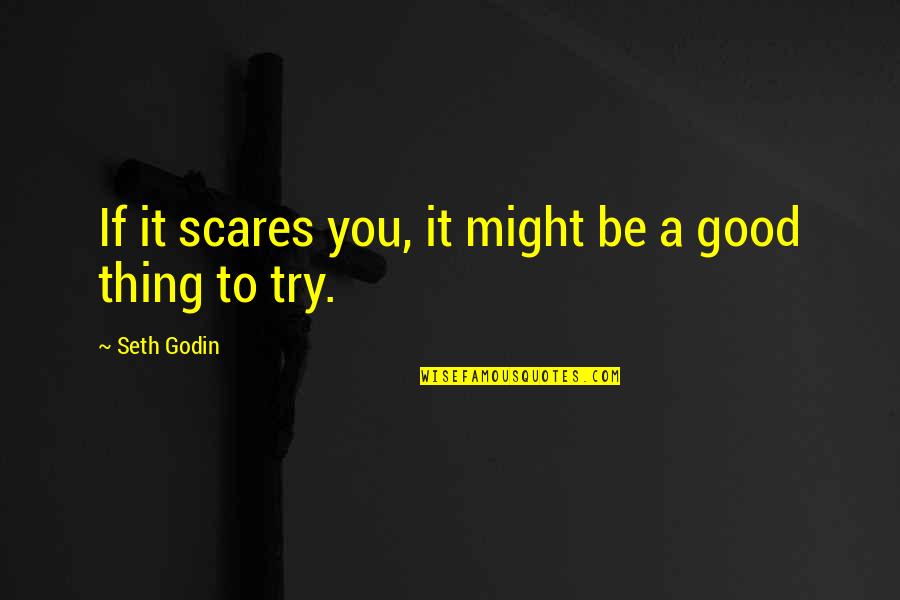 Supervening Intervening Quotes By Seth Godin: If it scares you, it might be a