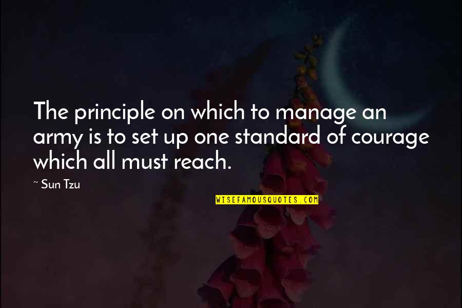 Supreme Court Quotes Quotes By Sun Tzu: The principle on which to manage an army