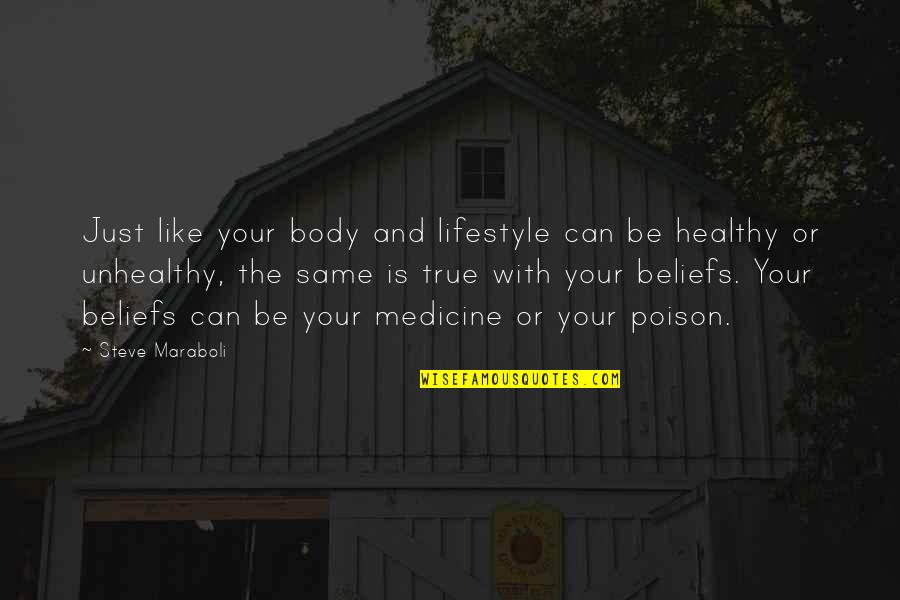 Susteren Huis Quotes By Steve Maraboli: Just like your body and lifestyle can be