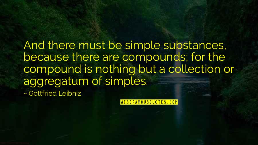 Suvarnabhumi Quotes By Gottfried Leibniz: And there must be simple substances, because there