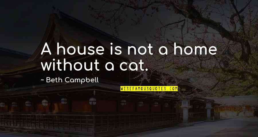 Symmetrical Quotes By Beth Campbell: A house is not a home without a