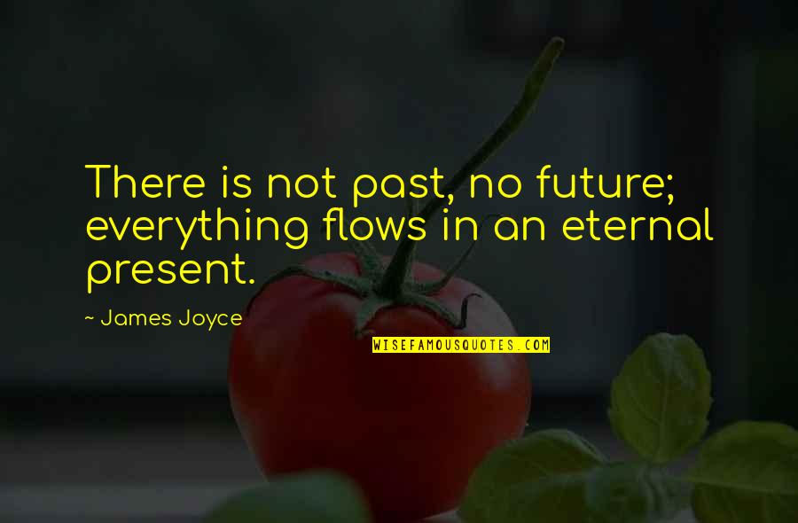 Tadej Ime Quotes By James Joyce: There is not past, no future; everything flows