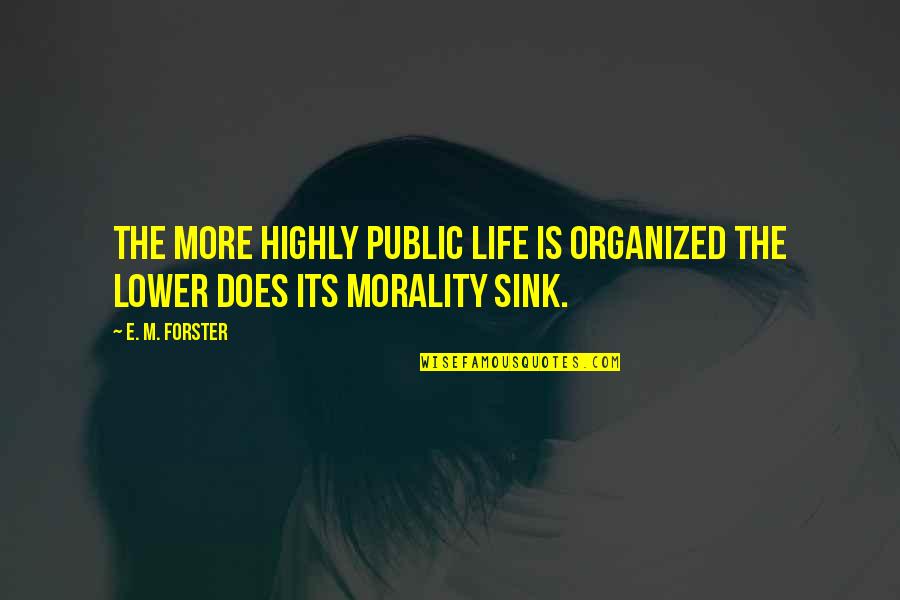 Tadibros Quotes By E. M. Forster: The more highly public life is organized the