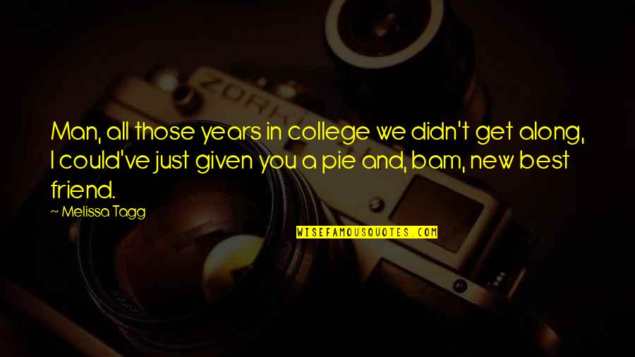 Taong Makulit Quotes By Melissa Tagg: Man, all those years in college we didn't